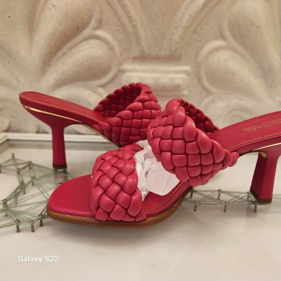 Michael Kors "Amelia" Rubin Red Heeled sandals. NIB. Size 7 - Picture 5 of 11